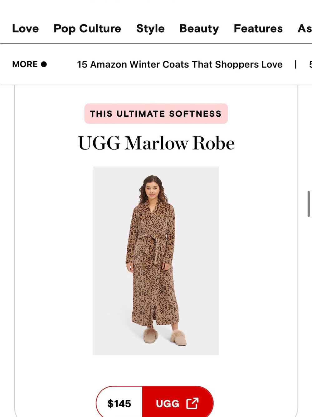 Ugg Leopard Robe - Picture 3 of 10